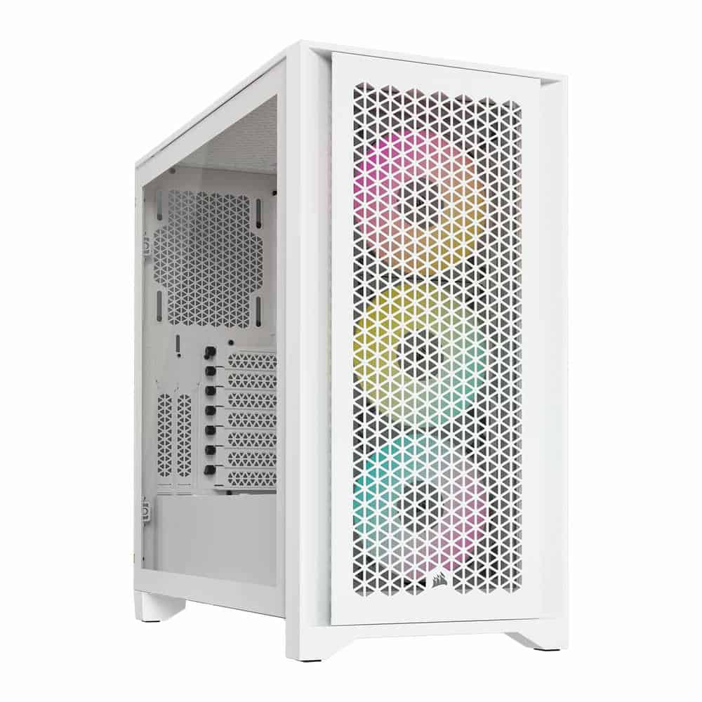 Corsair 4000D RGB Airflow White Tempered Glass Mid-Tower ATX Case